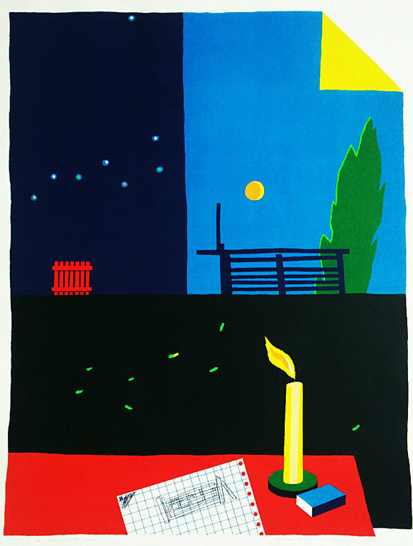 Harrie Gerritz - De harmonie der sferen (1976), zeefdruk verkocht voor € 80!