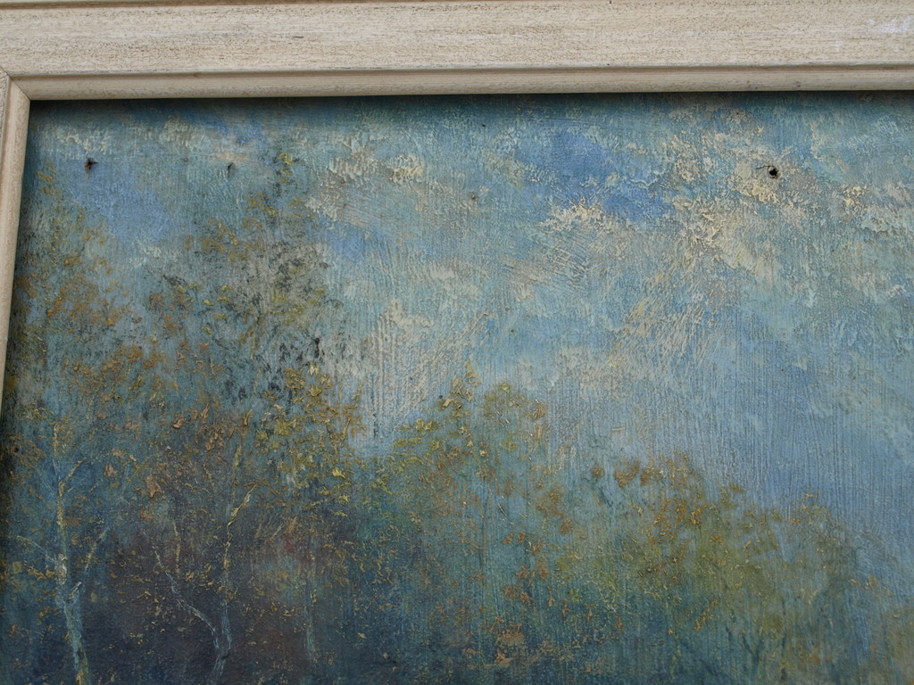 Onduidelijke signatuur : Olieverf op doek, Schapen – ca 1950  kopen? Bied vanaf 1!