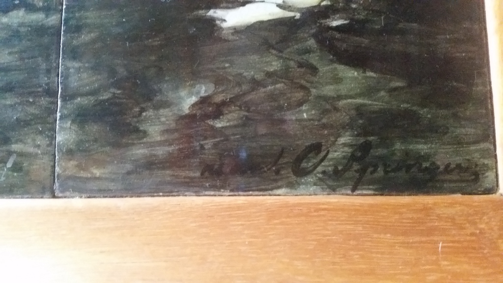 Plateelbakkerij Delft: Tegeltableau (1906), Het oude stadhuis van Den Haag kopen? Bied vanaf 510!