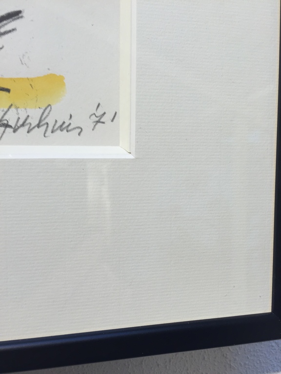 JAN SIERHUIS Originele Aquarel van de bekende ( CoBrA ) kunstenaar. kopen? Bied vanaf 1!