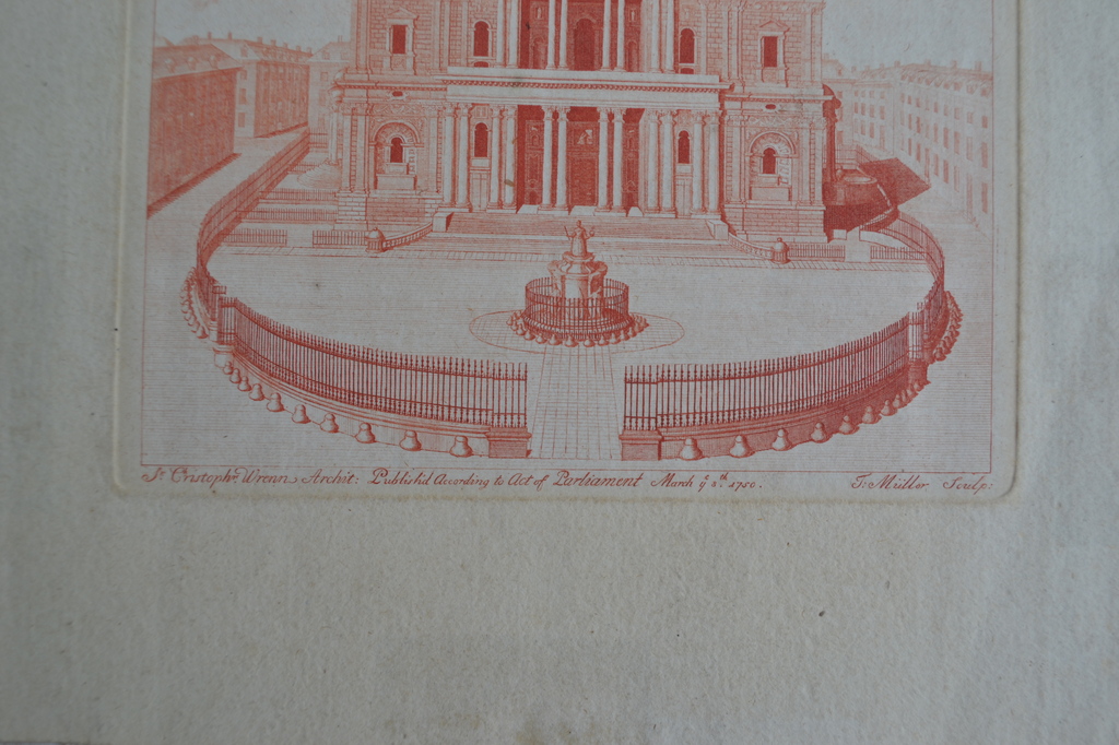 J. Muller sculp - Ets - The Cathedral Church of St. Paul, London  kopen? Bied vanaf 1!