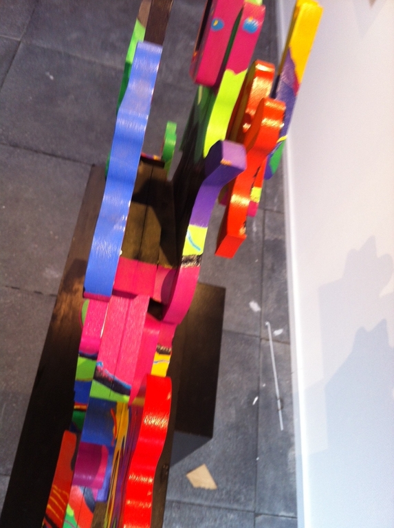 Gesigneerde handbeschilderde houten 3D sculptuur - unica kopen? Bied vanaf 1!