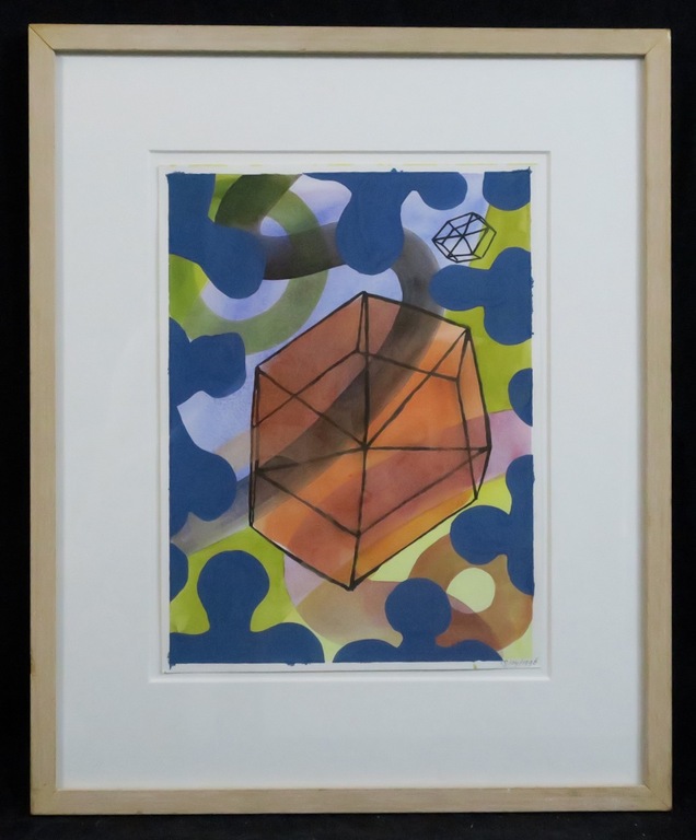 Michiel Schierbeek: Aquarel, Nummer 104 - Ingelijst kopen? Bied vanaf 20!