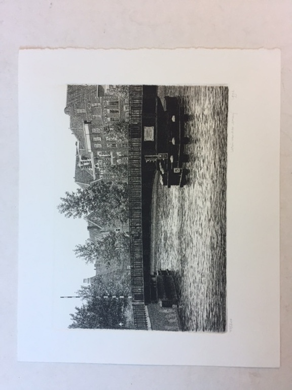 Wim van der Meij: Ets, Melkbrug in Haarlem kopen? Bied vanaf 30!