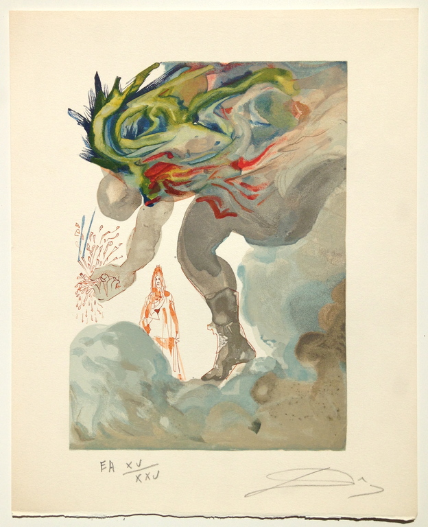 Salvador Dali, Originele houtgravure uit 1960, Oplage slechts 25 kopen? Bied vanaf 275!