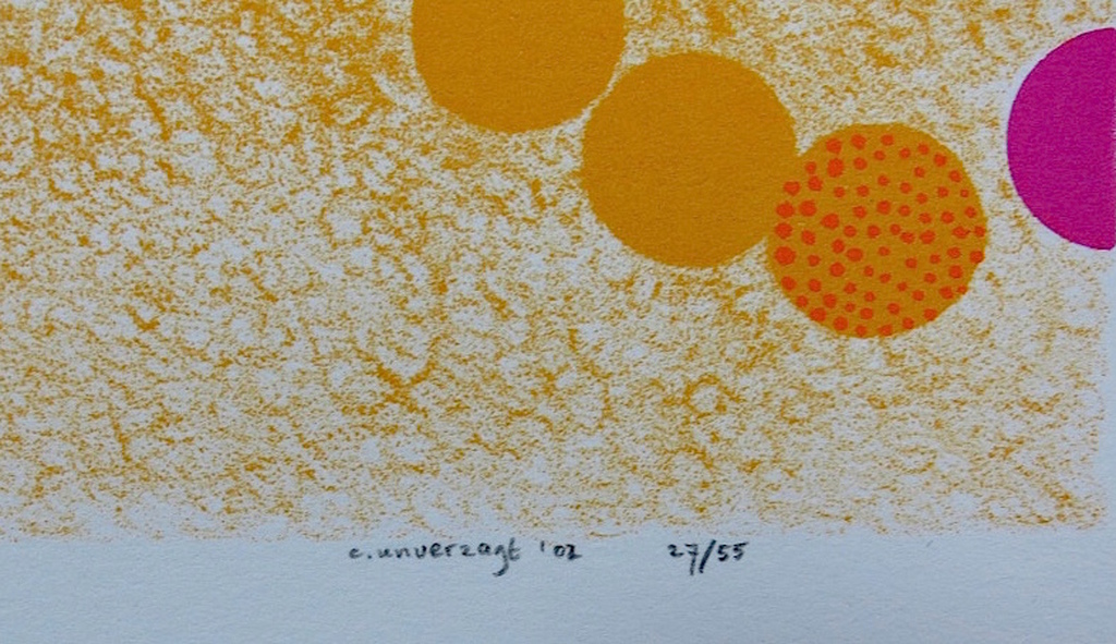 Carin Unverzagt: Zeefdruk, Benen kopen? Bied vanaf 1!