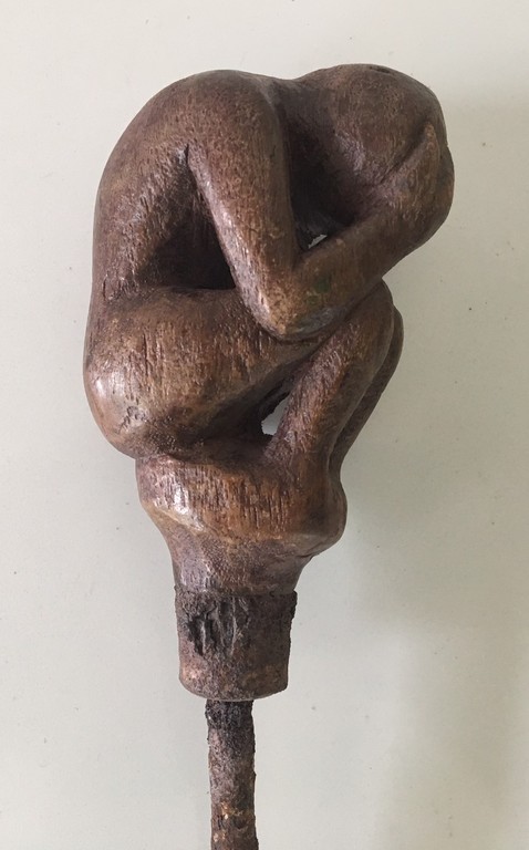 Antieke Indonesische (Lombok) Houten Kalkspatel  kopen? Bied vanaf 20!