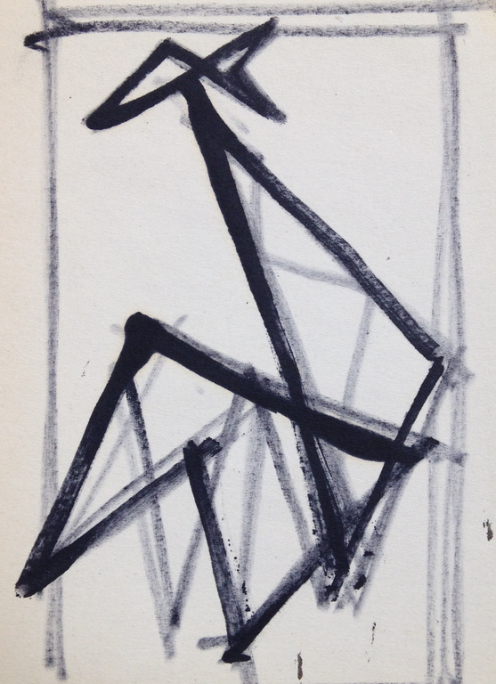 Siep van den Berg, Originele stift tekening uit 1956, "Haantje" kopen? Bied vanaf 1!