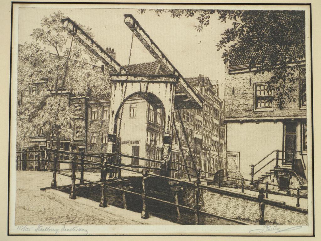 Johannes Pietersen, Staalbrug Amsterdam, Ets verkocht voor € 40!