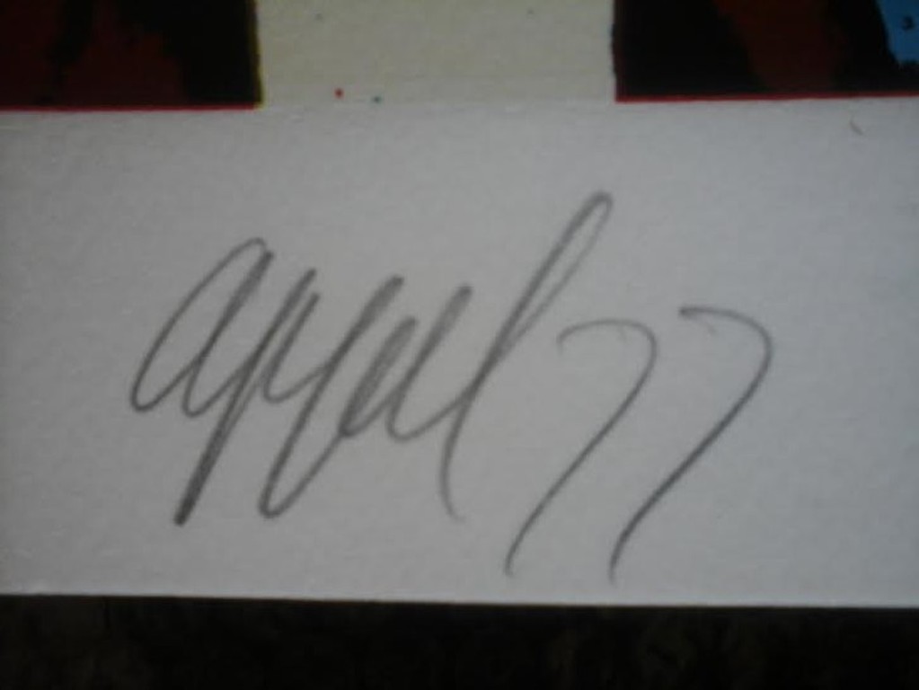 Karel Appel , gesigneerde grote zeefdruk - oplage 100 ex. - 1977 kopen? Bied vanaf 350!