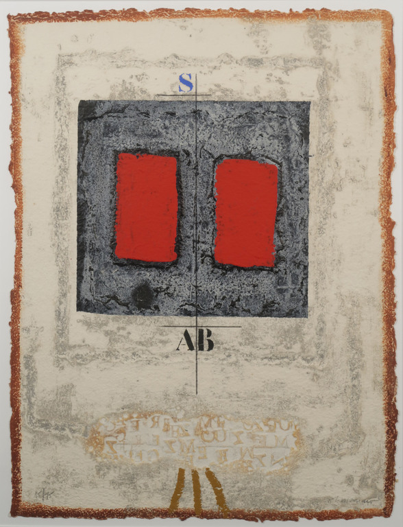James Coignard: Carborundum, Rouge sur noir - Ingelijst kopen? Bied vanaf 120!