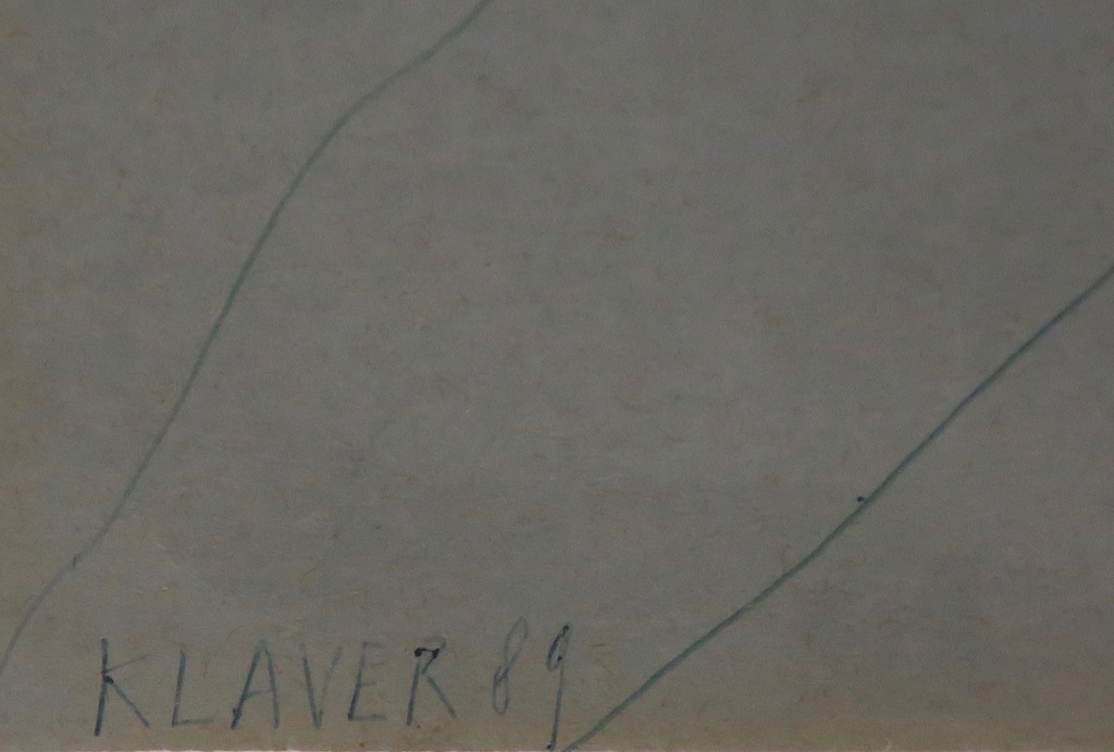 Jos Klaver: Gemengde techniek, Zonder titel -Ingelijst (groot) kopen? Bied vanaf 35!