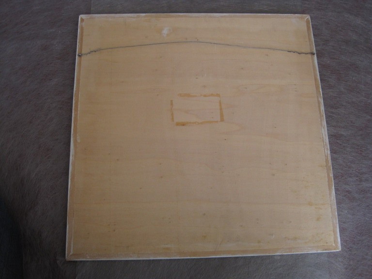 Bijzonder omstreeks 1960 geometrisch abstract materie schilderij gemonogrammeerd kopen? Bied vanaf 1!