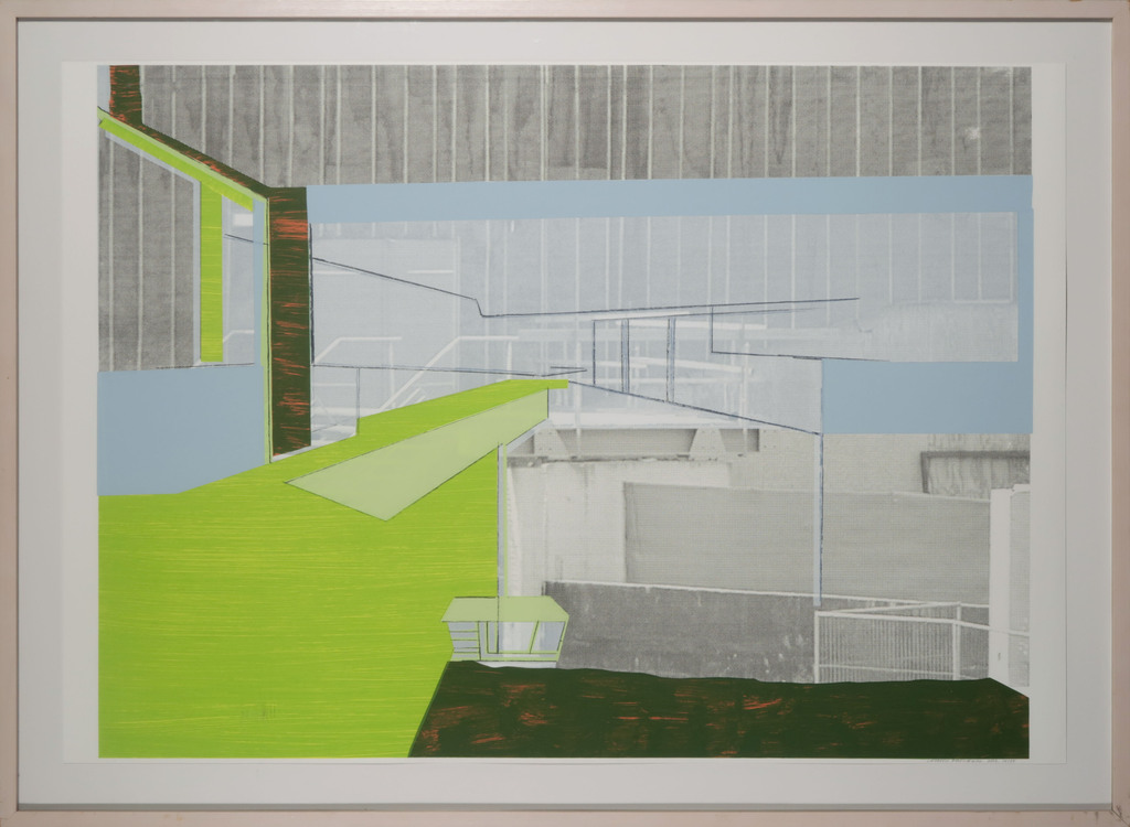 Liesbeth Doornbosch: Zeefdruk, Z.T. - Ingelijst verkocht voor € 70!