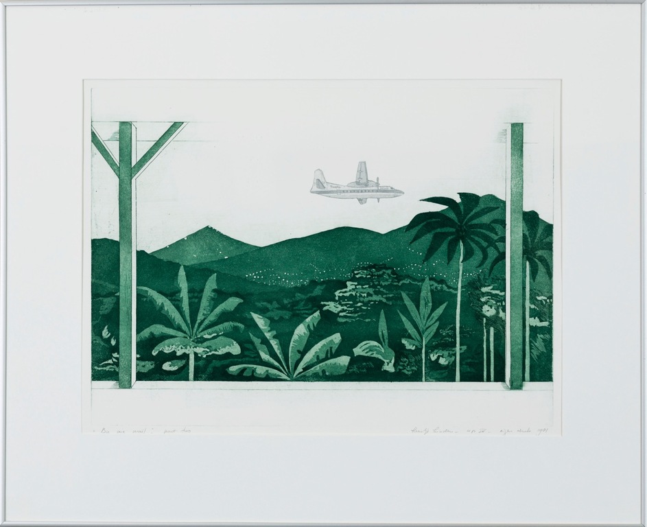 Leentje Linders: Ets en Aquatint, By Air Mail: part two - Ingelijst kopen? Bied vanaf 40!