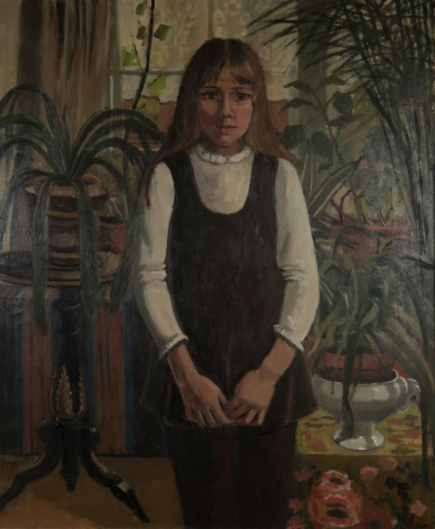 Basje Pot: Olieverf op doek, Portret Roosje - Ingelijst (Groot) kopen? Bied vanaf 100!