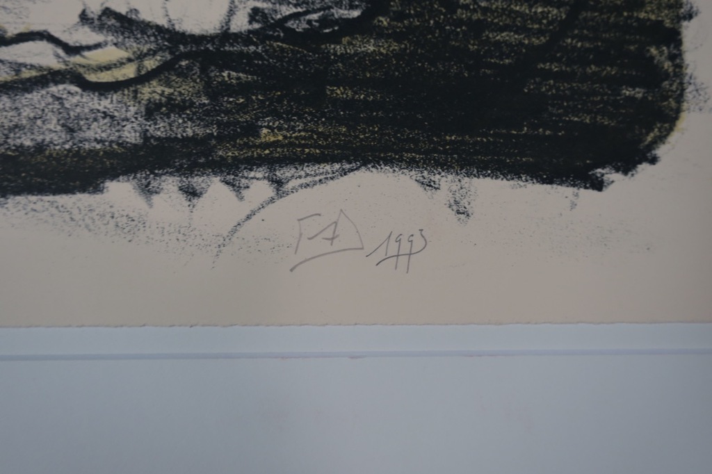 Onbekend gesigneerd: Litho, Zonder titel kopen? Bied vanaf 1!