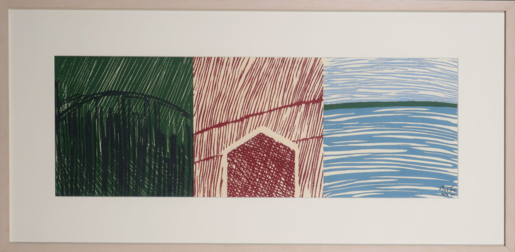 Ine van de Ven: Lino, Castle road view - Ingelijst kopen? Bied vanaf 20!