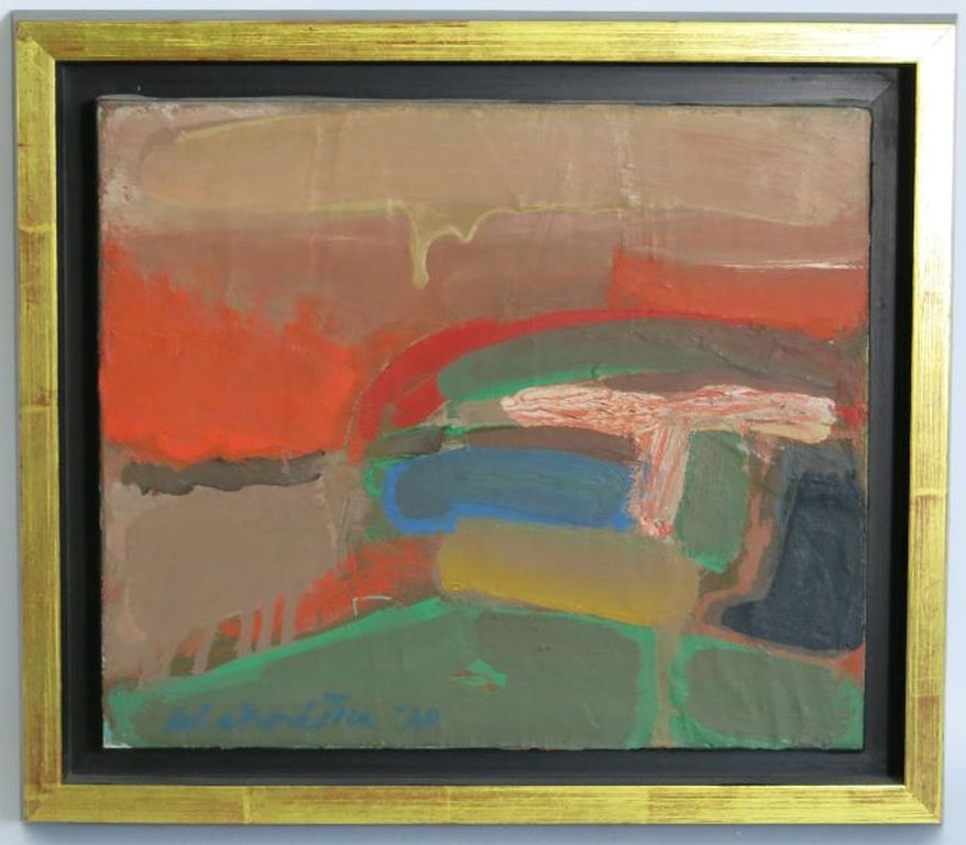 Gerard Schäperkötter, olieverf op canvas: Paysage - in baklijst kopen? Bied vanaf 100!