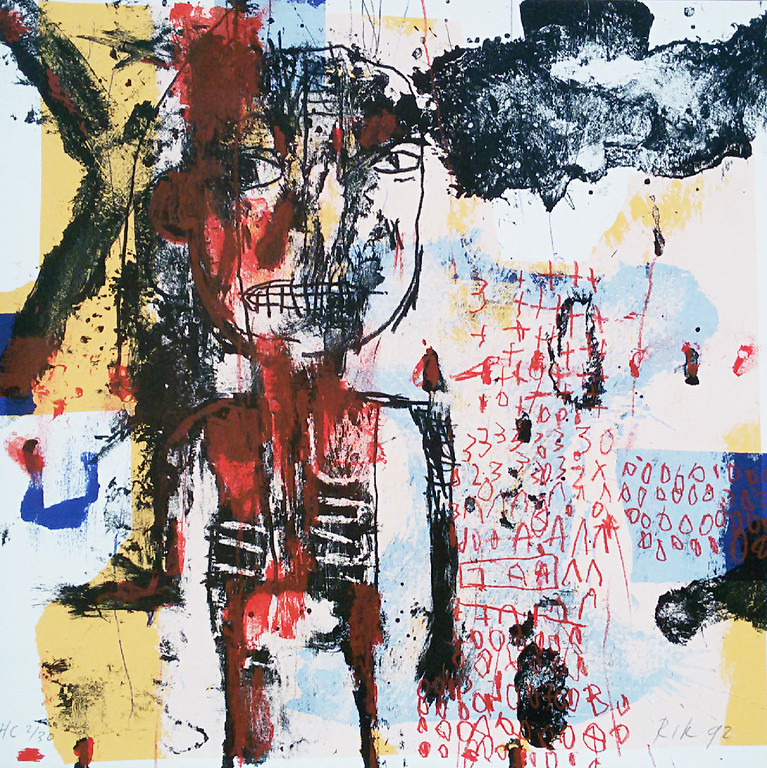 Rik van Iersel - Between seeing and saying, 2 gesigneerde zeefdrukken met boek verkocht voor € 140!