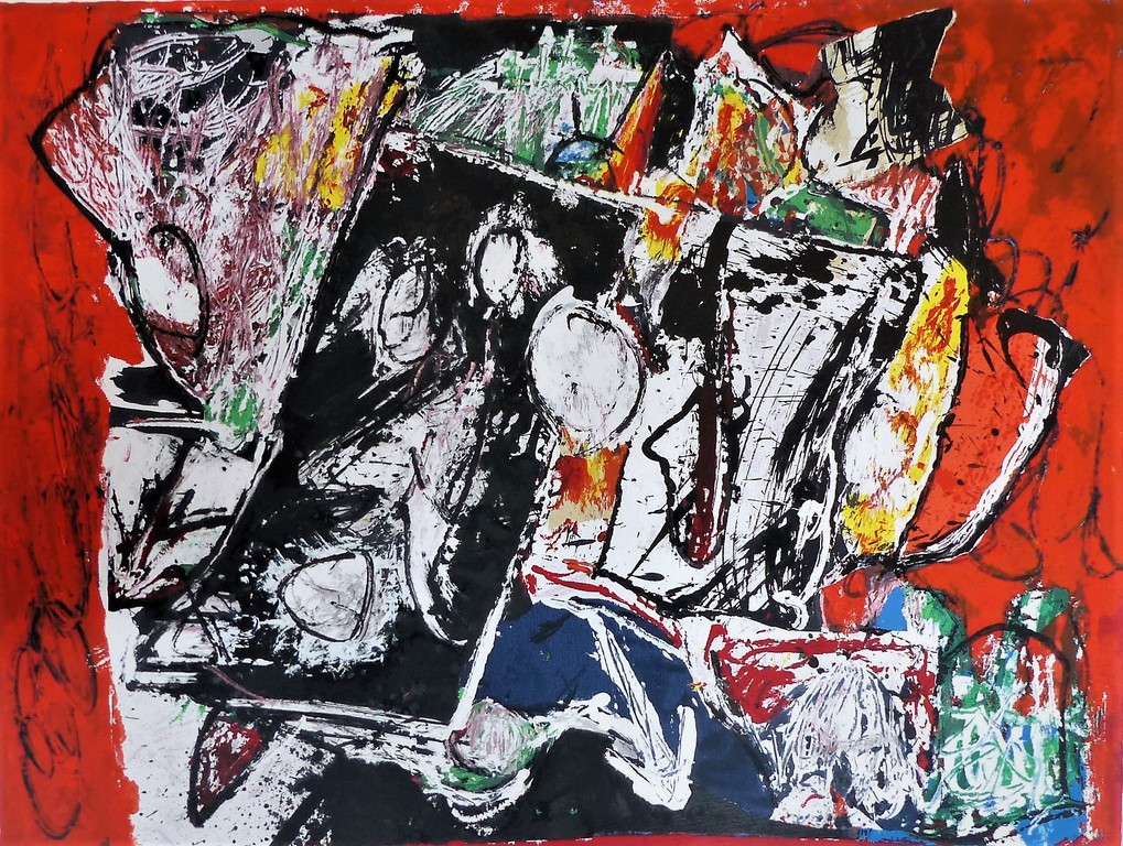 Jacques Doucet,zeefdruk op papier,Handgesigneerd verkocht voor € 125!