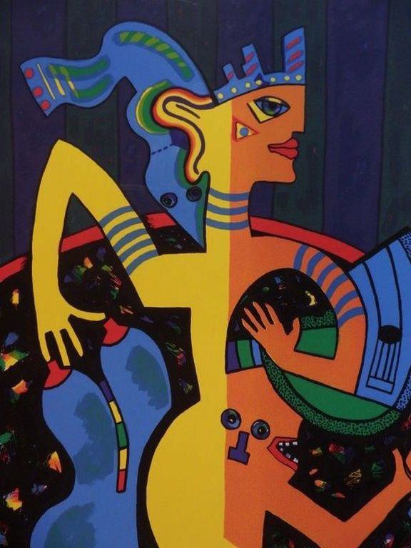 CECILE DE BRUIJN Gr.Zeefdruk JOUER A CACHE CACHE Handgesigneerd kopen? Bied vanaf 55!