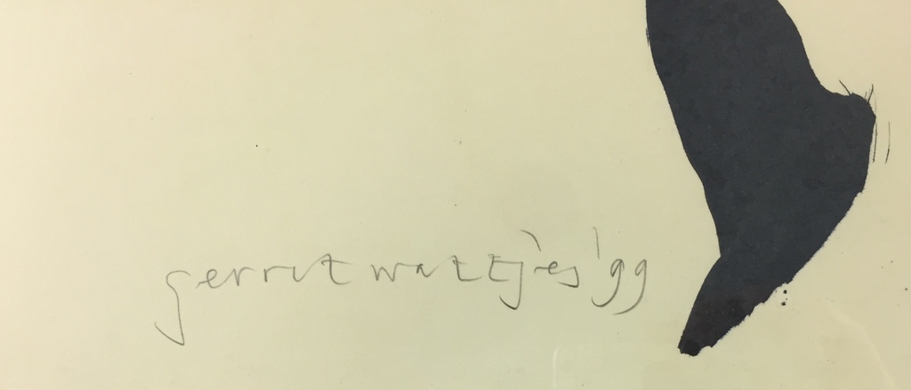 Gerrit Wattjes - Gerrit Wattjes, Oost-Indische inkt op papier, uniek werk, 1999 kopen? Bied vanaf 150!