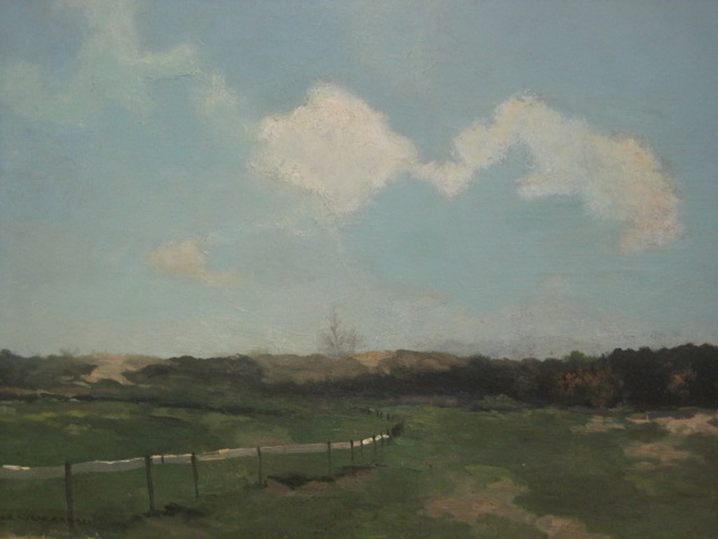 LWR Wenckebach 1860-1937 "Kennemerduinen" olieverf ca. 1900  kopen? Bied vanaf 1!