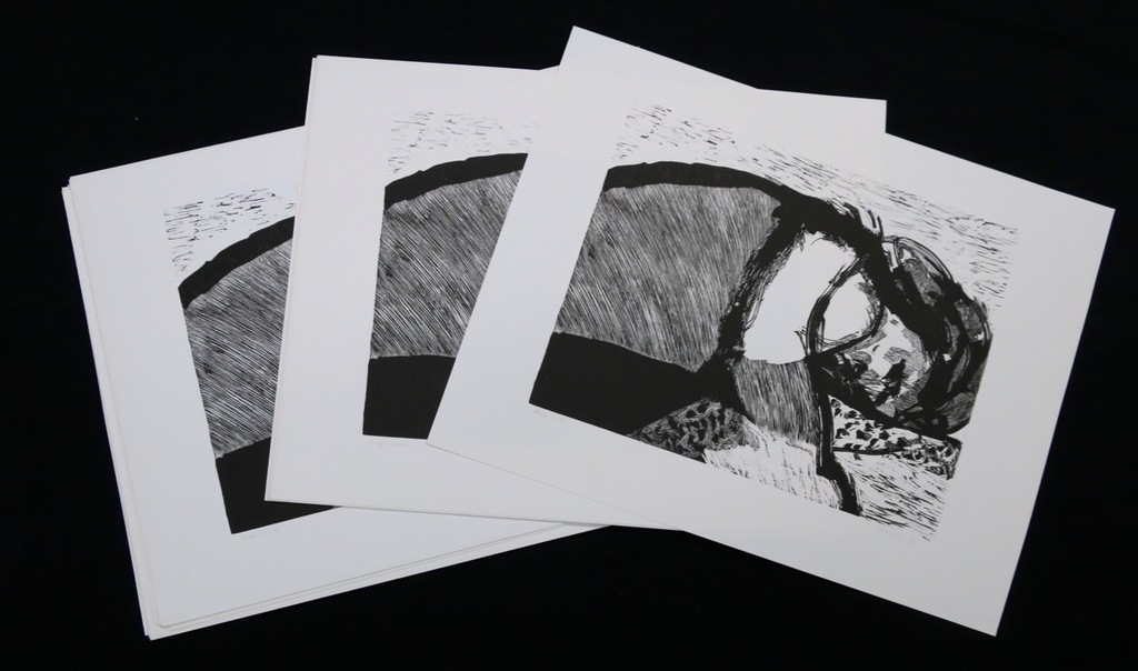 Lot met 33 werken van: Manuel Kurpershoek: Linosnede, Slaap kopen? Bied vanaf 1!