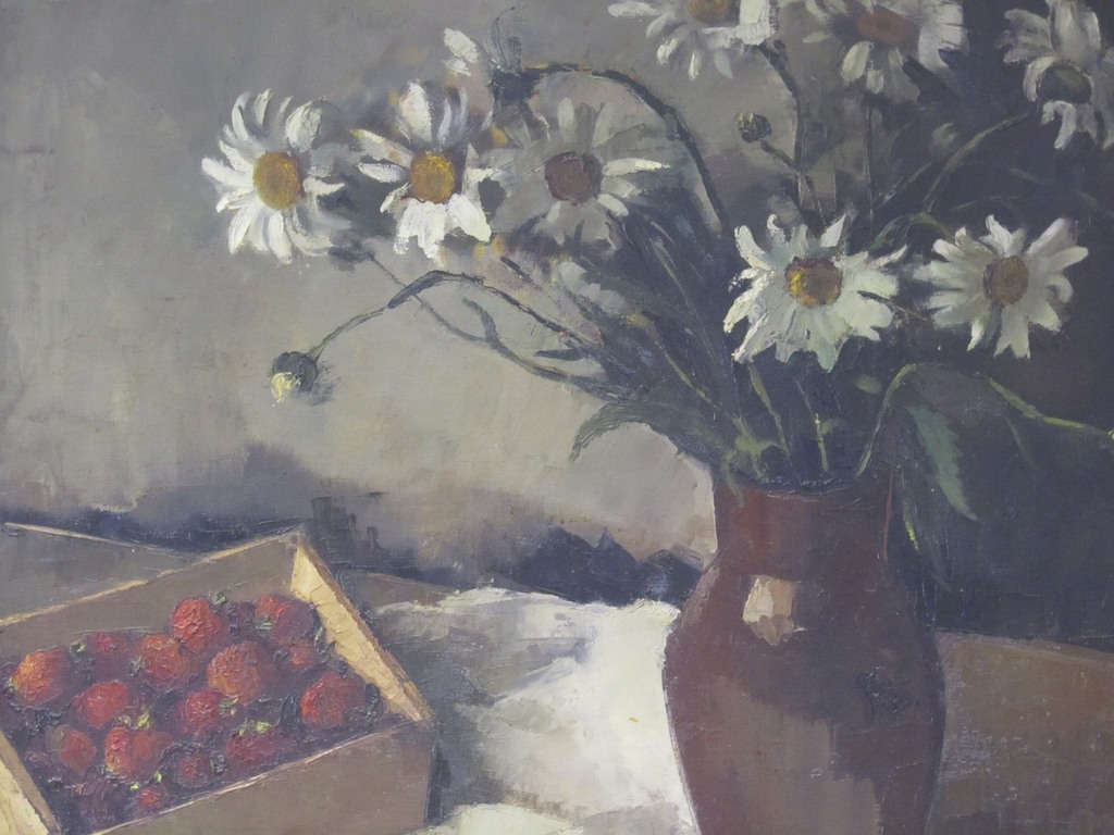 Pierre Hendrix, olie op doek, stilleven. verkocht voor € 95!