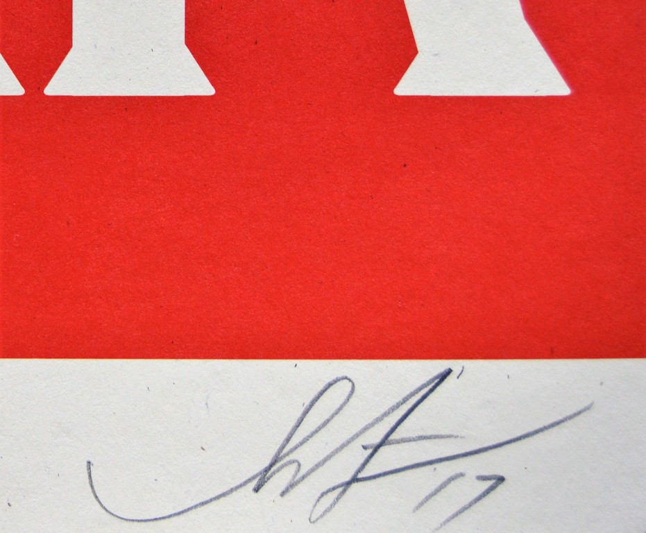 Shepard Fairey (OBEY) - Make Art Not War - offset - gesigneerd kopen? Bied vanaf 89!