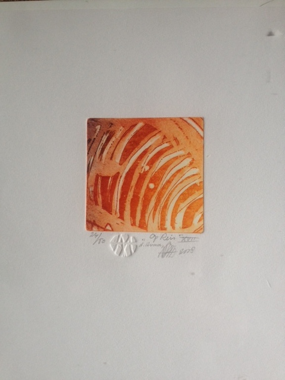 Ad Arma, kleurenets “Op Reis” 2008 , gesigneerd kopen? Bied vanaf 25!