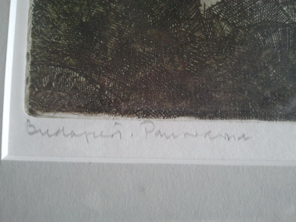 Een ets - gesigneerd kopen? Bied vanaf 1!