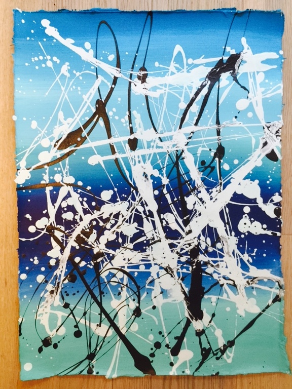 lot met 3 werken op papier - movement 1-2-3- 2015 kopen? Bied vanaf 1!