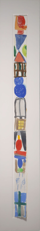 Jurjen de Haan: Gouache, Totempaal verkocht voor € 80!