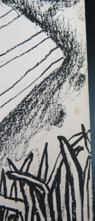 Corneille: Litho, Herbes z.t. (Vogel zwart-wit) kopen? Bied vanaf 100!