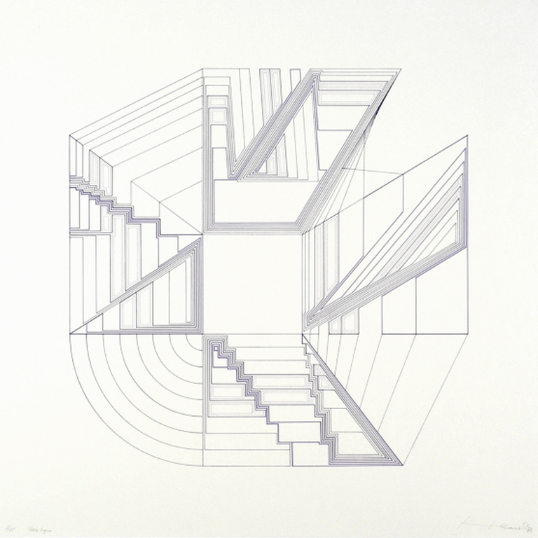 Berend Hendriks, zeefdruk, Porta Negra, 1986 verkocht voor € 75!