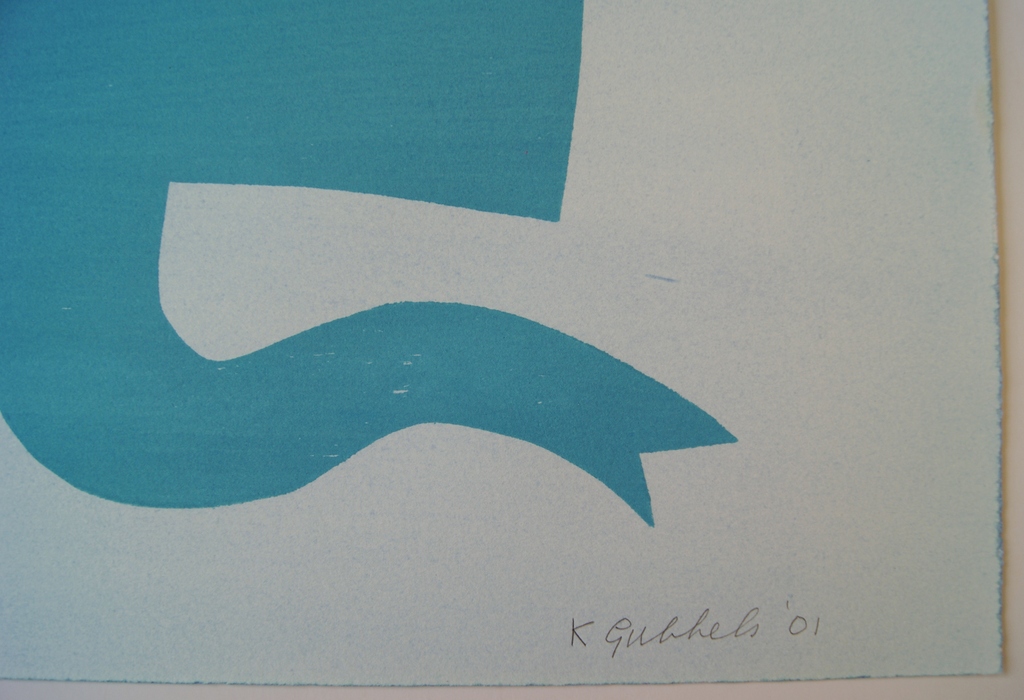 Klaas Gubbels houtdruk met aquarel uit 2001 oplage 23 ex. kopen? Bied vanaf 320!