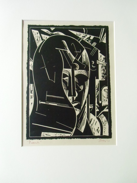 PASSANTE  //  HOUTSNEDE VAN HERMAN BIELING kopen? Bied vanaf 100!