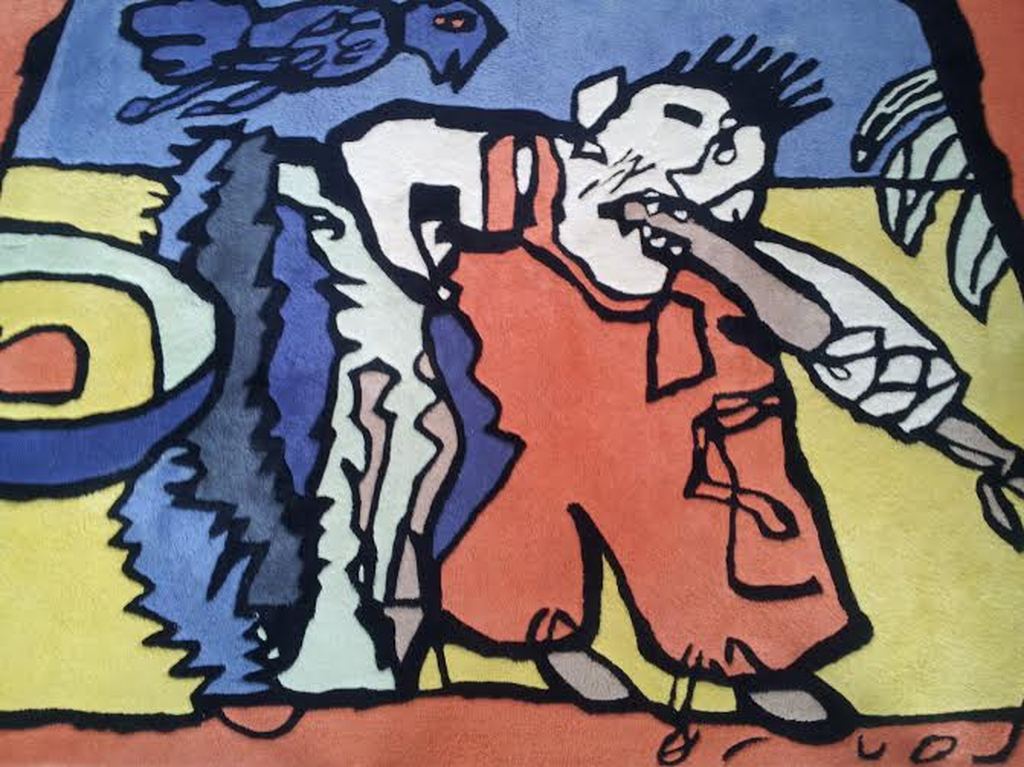 Herman Brood - Tapijt Tuinbroek Cabriolet 100% Zuiver Scheerwol 70/150 kopen? Bied vanaf 800!