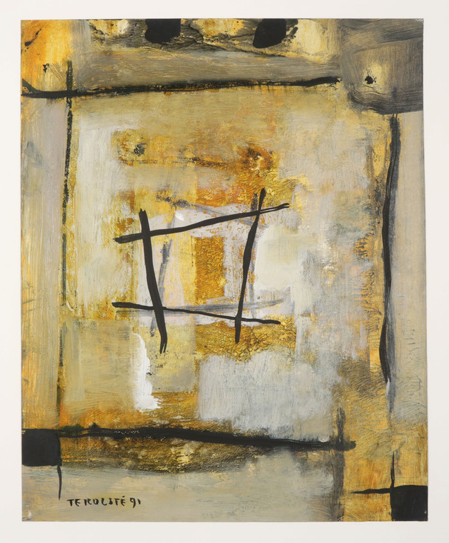 Kees te Kolste: Acryl op papier, Zonder titel V kopen? Bied vanaf 35!