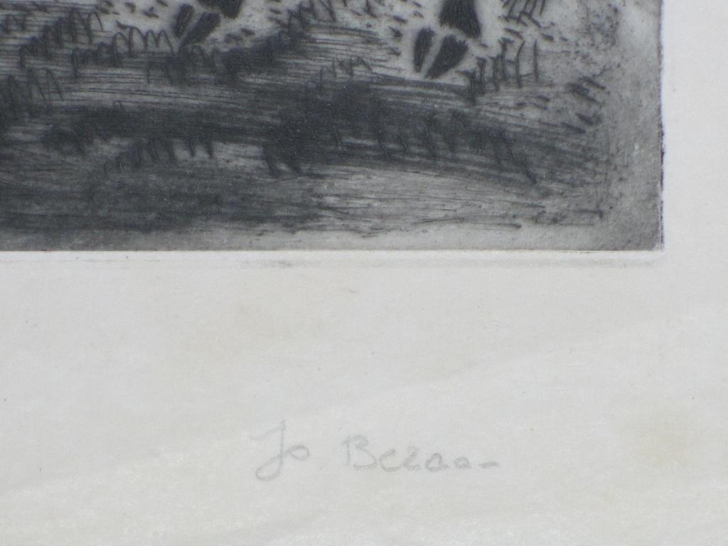 Jo Bezaan, La Camargue, Droge naald Ets kopen? Bied vanaf 90!