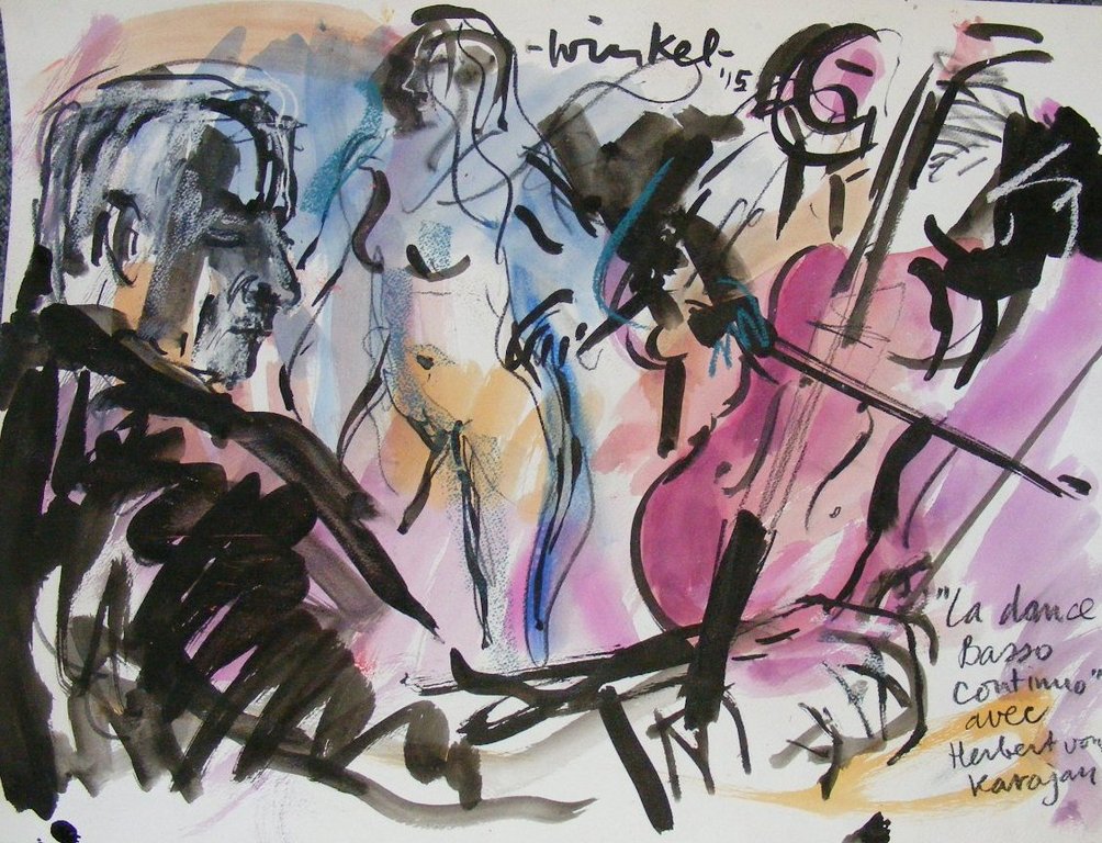 Ariën Winkel:Gemengde techniek, La dance Basso... kopen? Bied vanaf 50!
