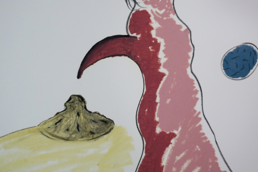 Ruud Dijkers: Gouache en krijt op papier, Z.T. (Groot) kopen? Bied vanaf 1!