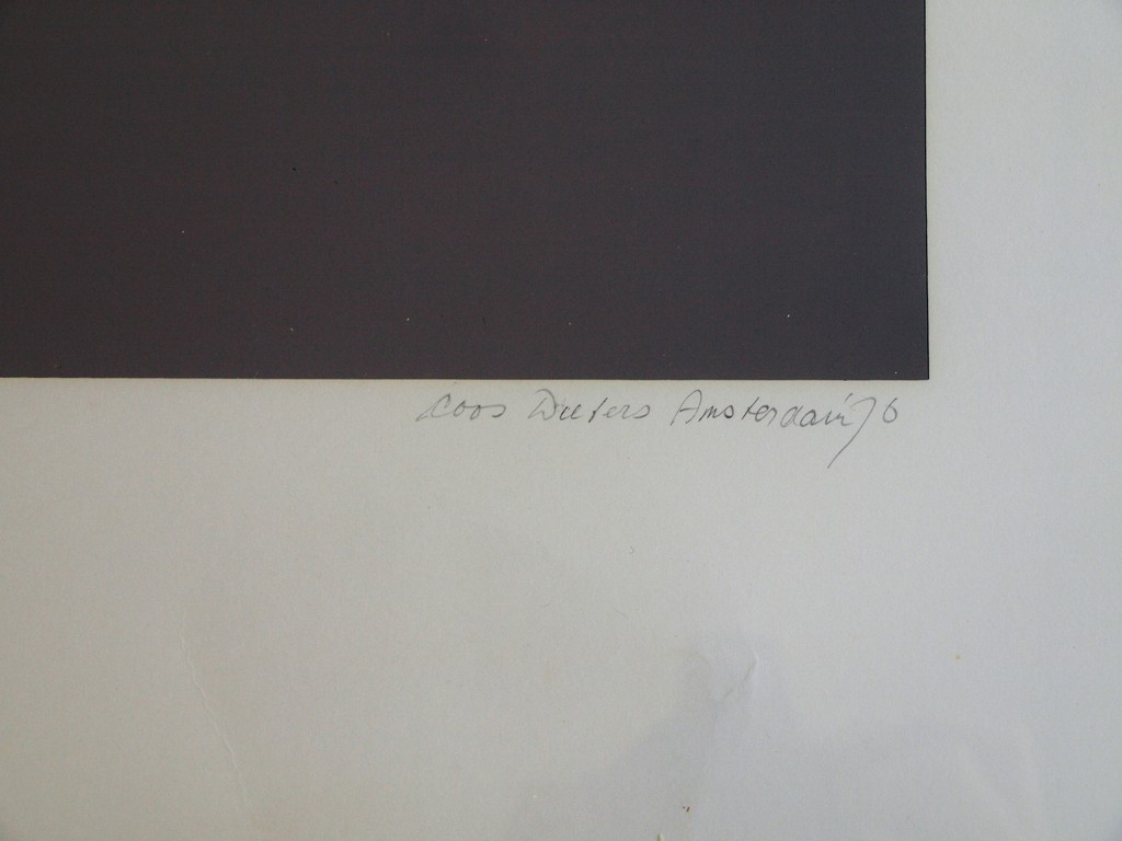 Coos Dieters: Zeefdruk , Stad – gesigneerd & ingelijst – 1976 – nr 13/15  kopen? Bied vanaf 35!