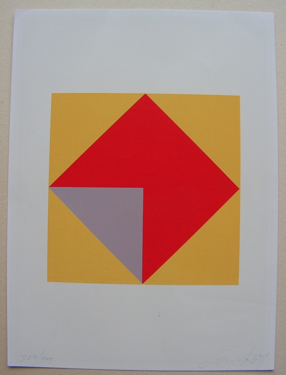 Chavalit Soemprungsuk 1939  -  zeefdruk  - Geometrische compositie kopen? Bied vanaf 50!