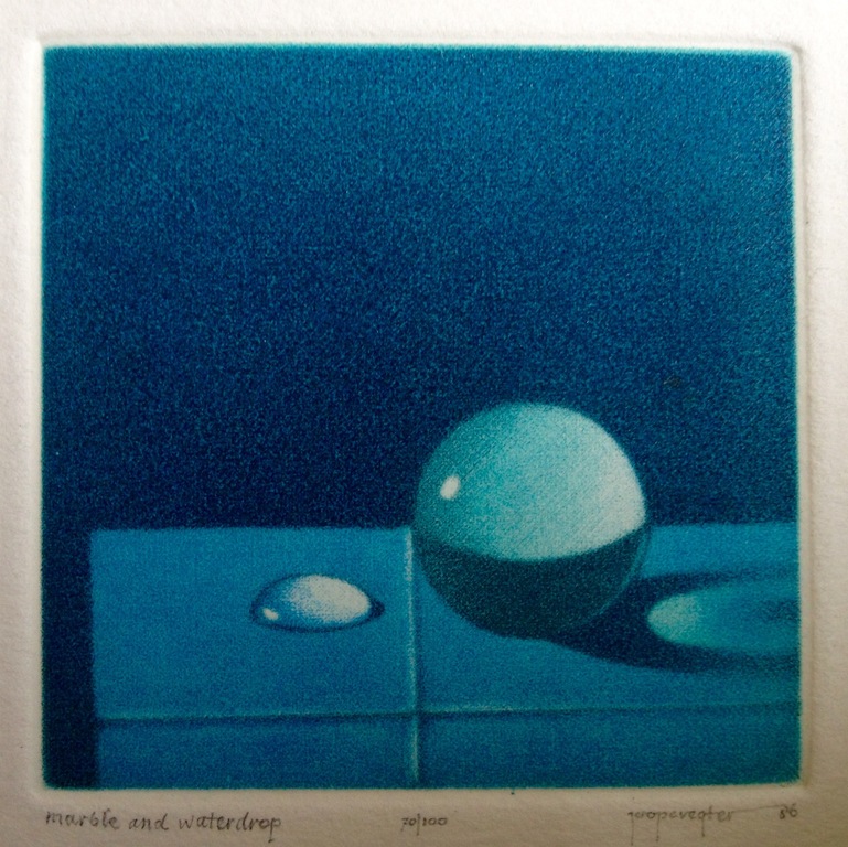 Joop Vegter, mezzotint, Marble and Waterdrop, 1986 kopen? Bied vanaf 55!