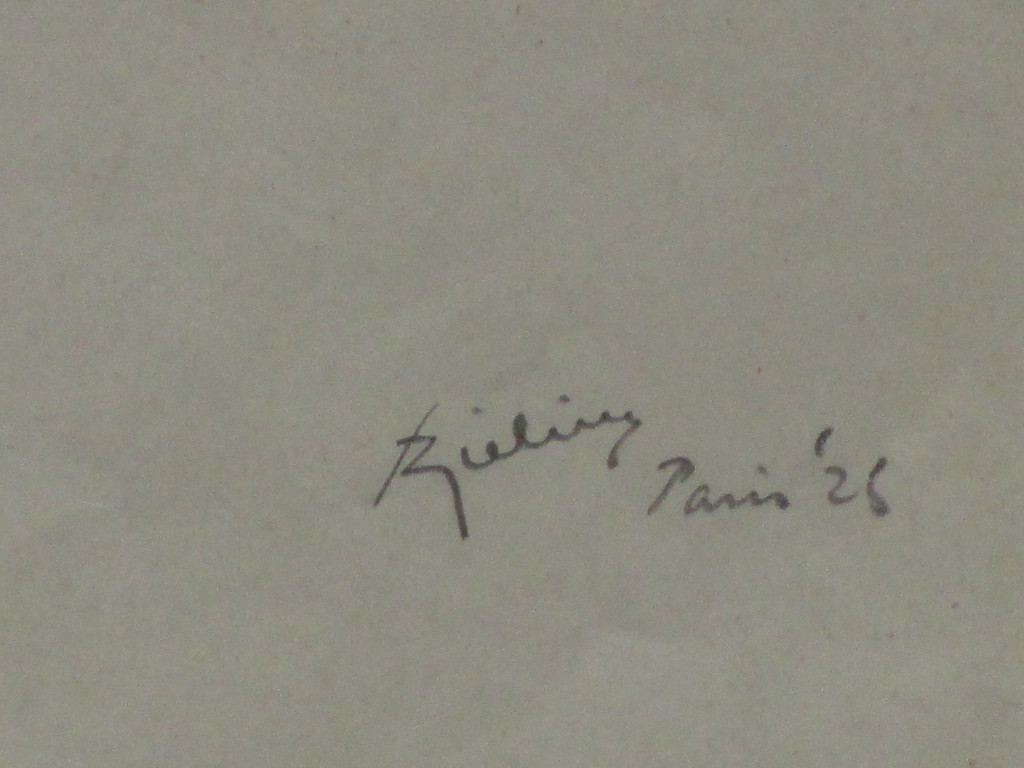 Herman Bieling, Model in de Tekenklas, Tekening 1925 kopen? Bied vanaf 1!