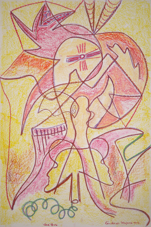 Andries Heyboer: Vetkrijt op papier, Voor Bob (Groot) kopen? Bied vanaf 1!