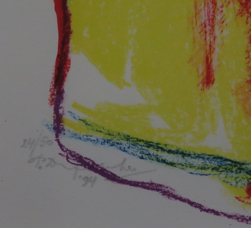 Pieter Defesche: Litho, Mannen op paarden -Ingelijst kopen? Bied vanaf 50!